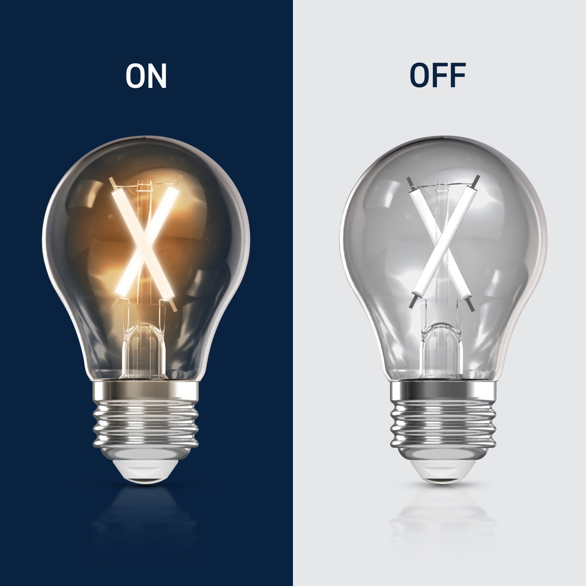 60W Replacement A15 White Filament Switchable White Medium E26 Base Dimmable LED Light Bulb (2-Pack)