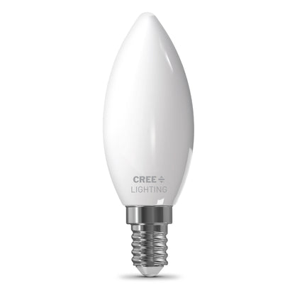 60W Replacement B10 Bright White Candelabra E12 Base Dimmable LED Light Bulb (3-Pack)