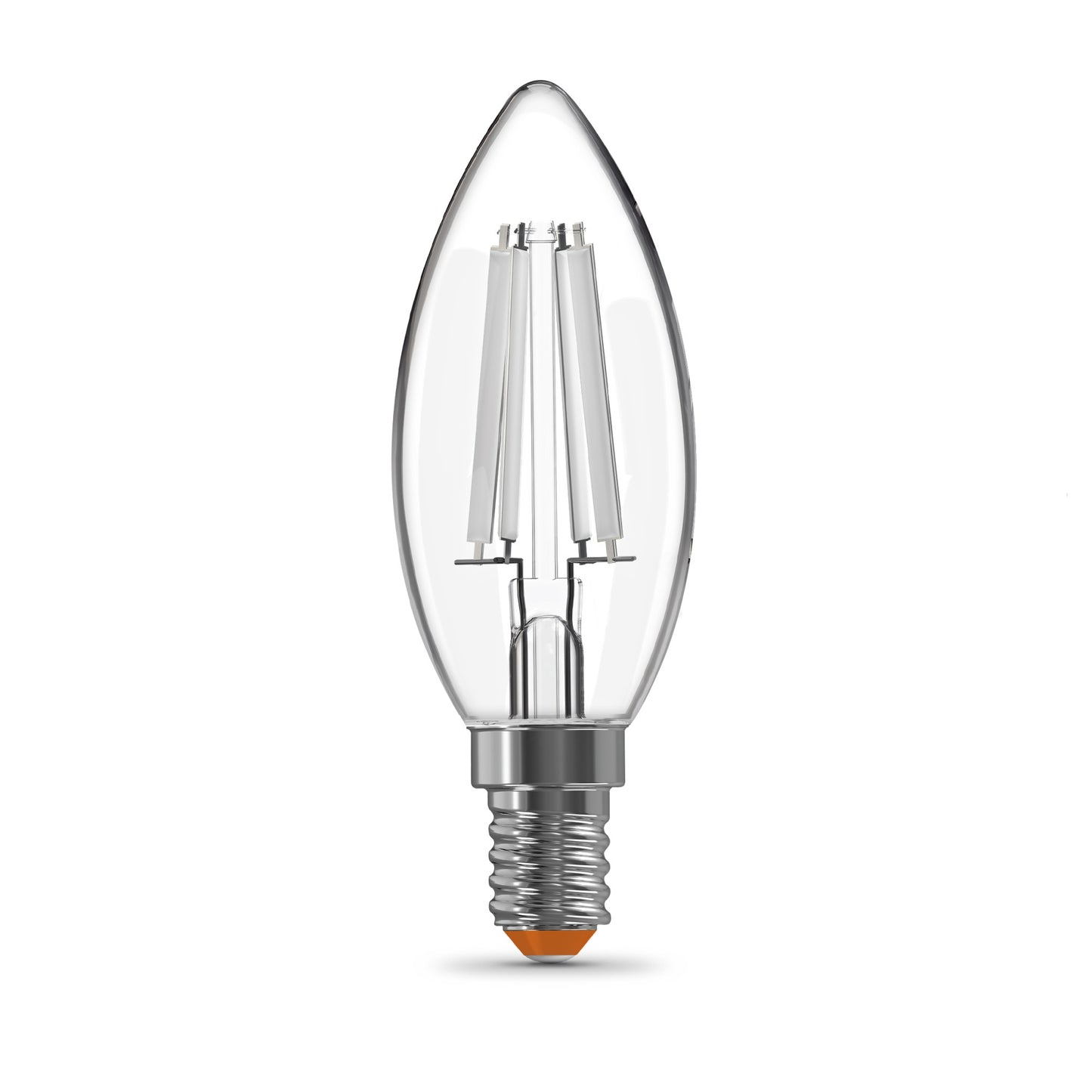 60W Replacement B10 White Filament Soft White Candelabra E12 Base Dimmable LED Light Bulb (3-Pack)