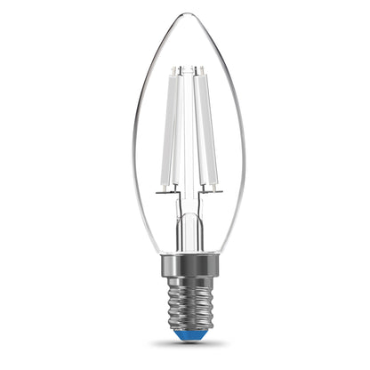 60W Replacement B10 White Filament Daylight Candelabra E12 Base Dimmable LED Light Bulb (3-Pack)