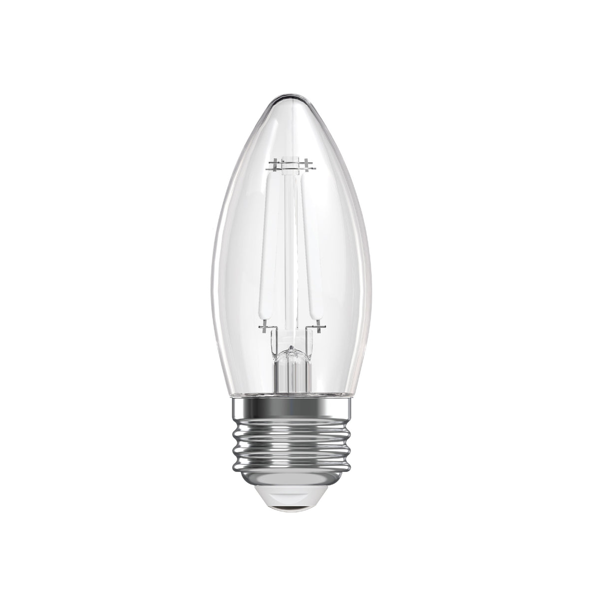 60W Replacement B10 White Filament Switchable White Medium E26 Base Dimmable LED Light Bulb (3-Pack)