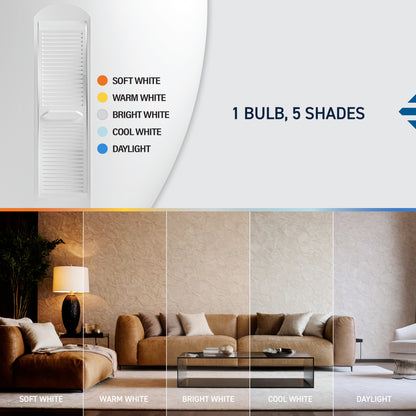 60W Replacement BA10 Dusk to Dawn Switchable White Candelabra E12 Base Non-Dimmable LED Light Bulb (2-Pack)