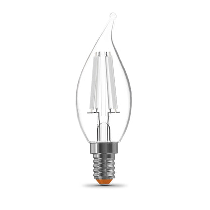 60W Replacement BA10 White Filament Soft White Candelabra E12 Base Dimmable LED Light Bulb (3-Pack)