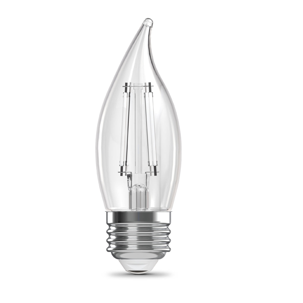 60W Replacement BA10 White Filament Switchable White Medium E26 Base Dimmable LED Light Bulb (3-Pack)