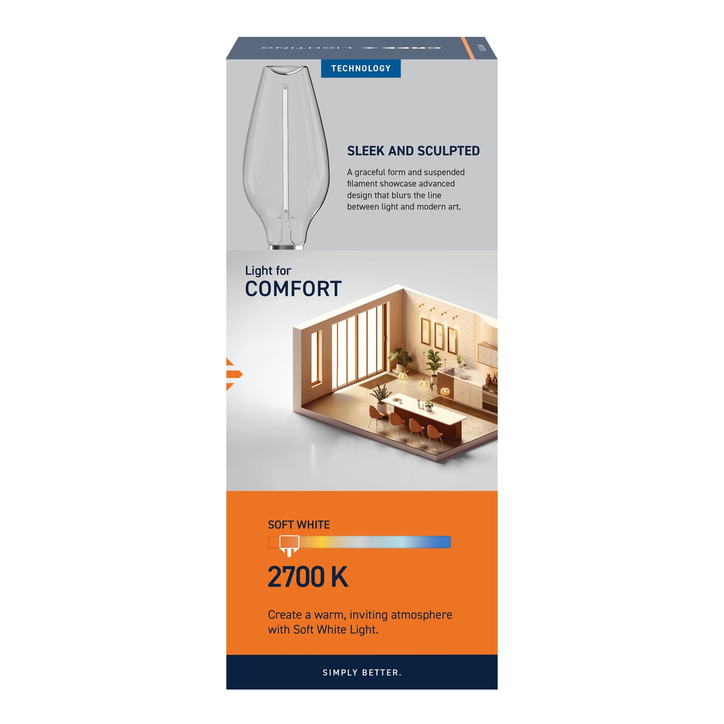 60W Replacement Bottle White Filament Soft White Medium E26 Base Dimmable LED Light Bulb