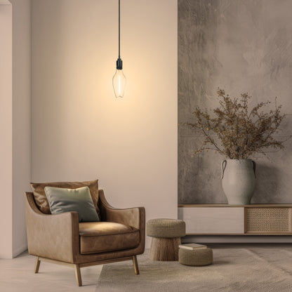 60W Replacement Bottle White Filament Soft White Medium E26 Base Dimmable LED Light Bulb