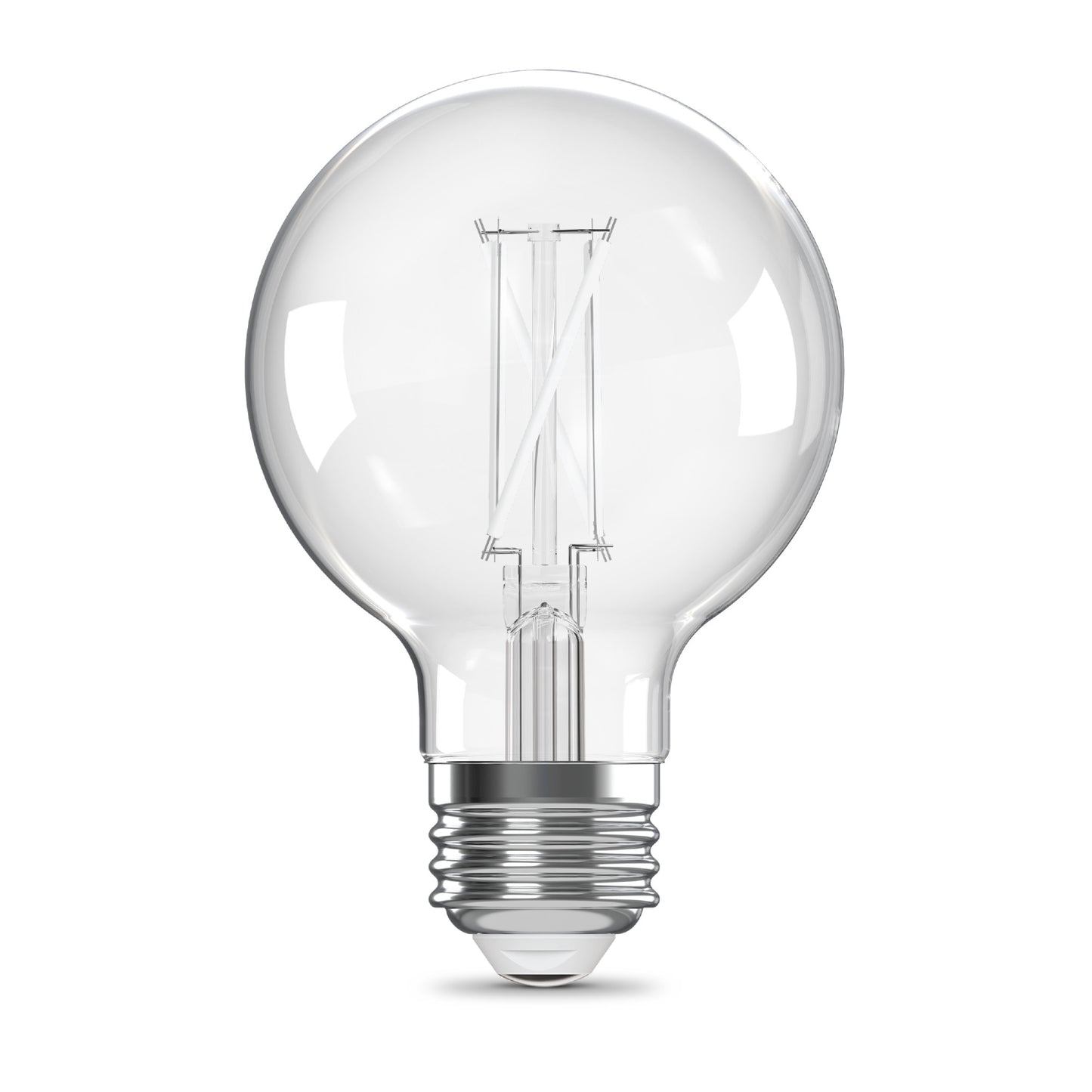 60W Replacement G25 White Filament Switchable White Medium E26 Base Dimmable LED Light Bulb (2-Pack)