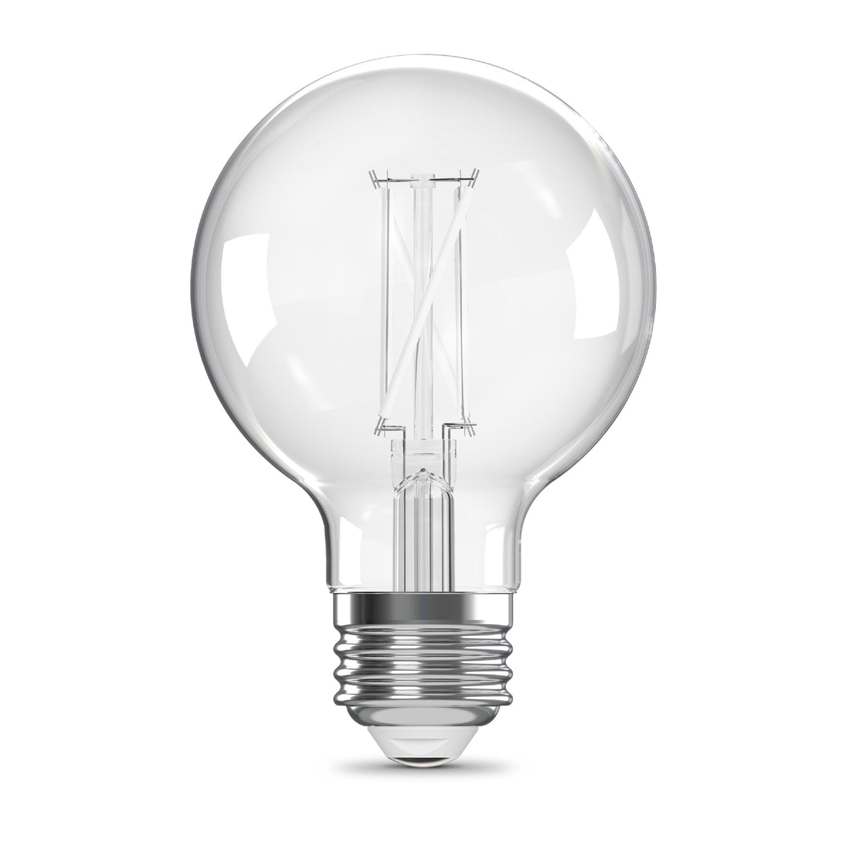 60W Replacement G25 White Filament Switchable White Medium E26 Base Dimmable LED Light Bulb (2-Pack)