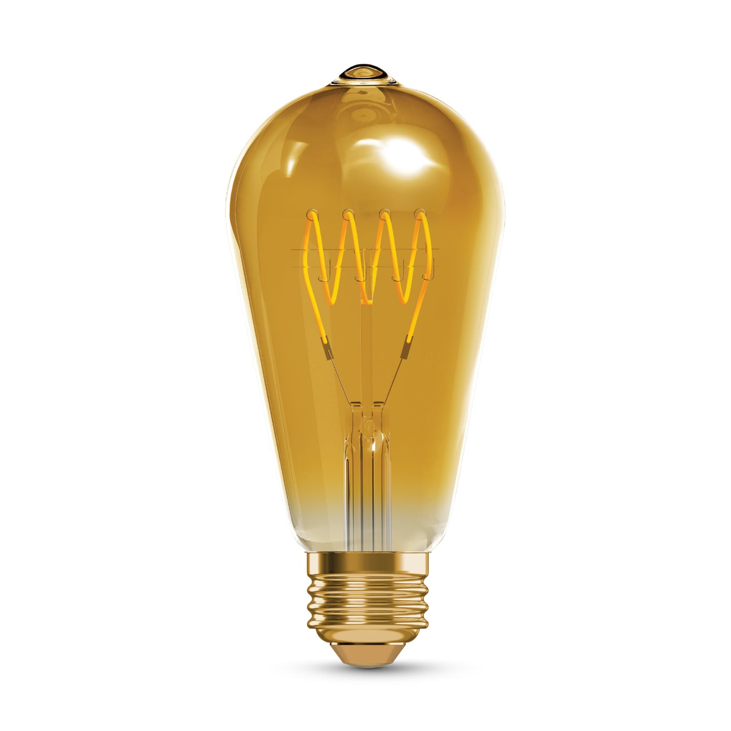 60W Replacement ST19 Vintage Flexible Filament Warm Light Medium E26 Base Dimmable LED Light Bulb (2-Pack)