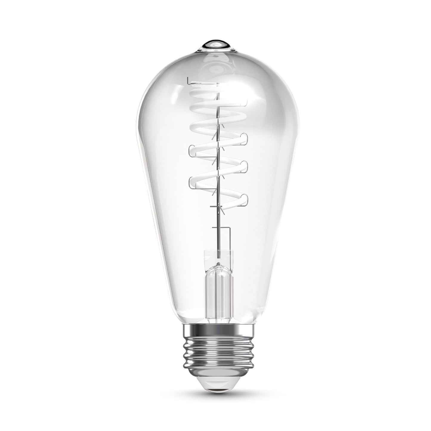 60W Replacement ST19 White Filament Switchable White Medium E26 Base Dimmable LED Light Bulb (2-Pack)