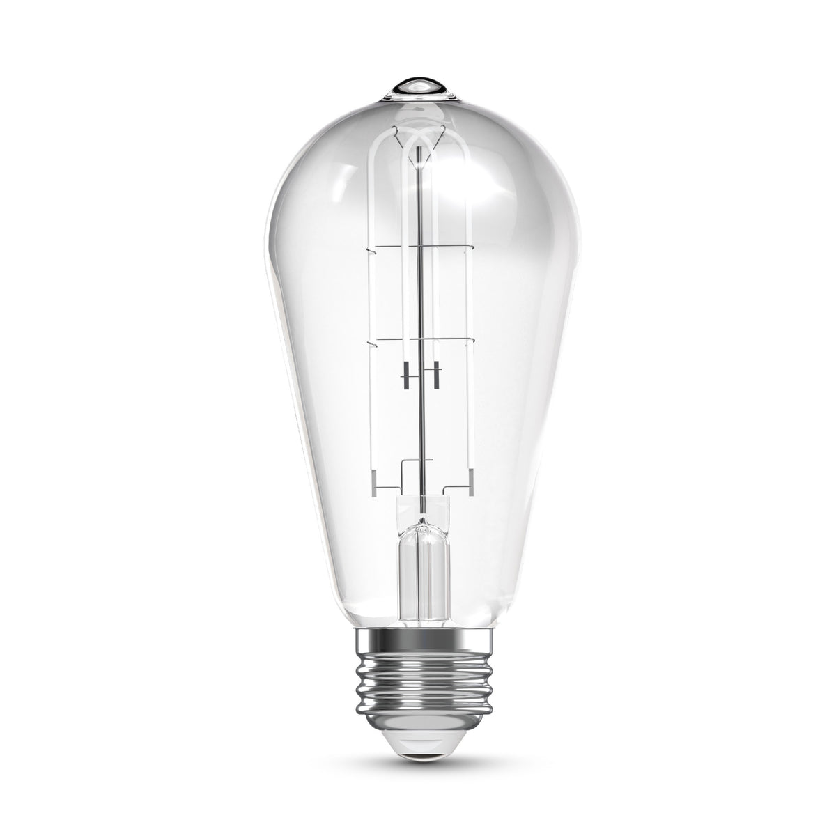 60W Replacement ST19 White Filament Switchable White Medium E26 Base Dimmable LED Light Bulb (2-Pack)