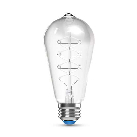 60W Replacement ST19 White Filament Daylight Medium E26 Base Dimmable LED Light Bulb (2-Pack)