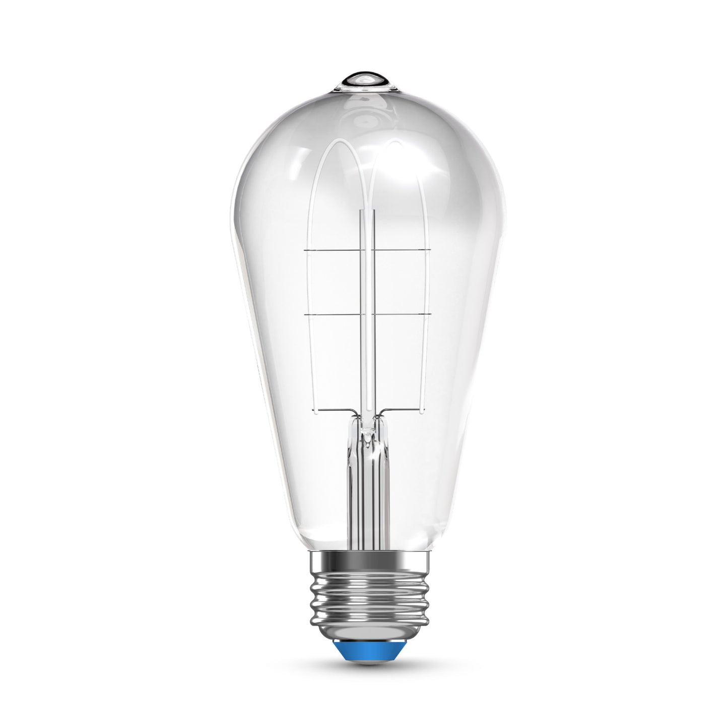 60W Replacement ST19 White Filament Daylight Medium E26 Base Dimmable LED Light Bulb (2-Pack)