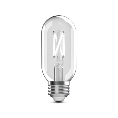 60W Replacement T14 White Filament Switchable White Medium E26 Base Dimmable LED Light Bulb (2-Pack)