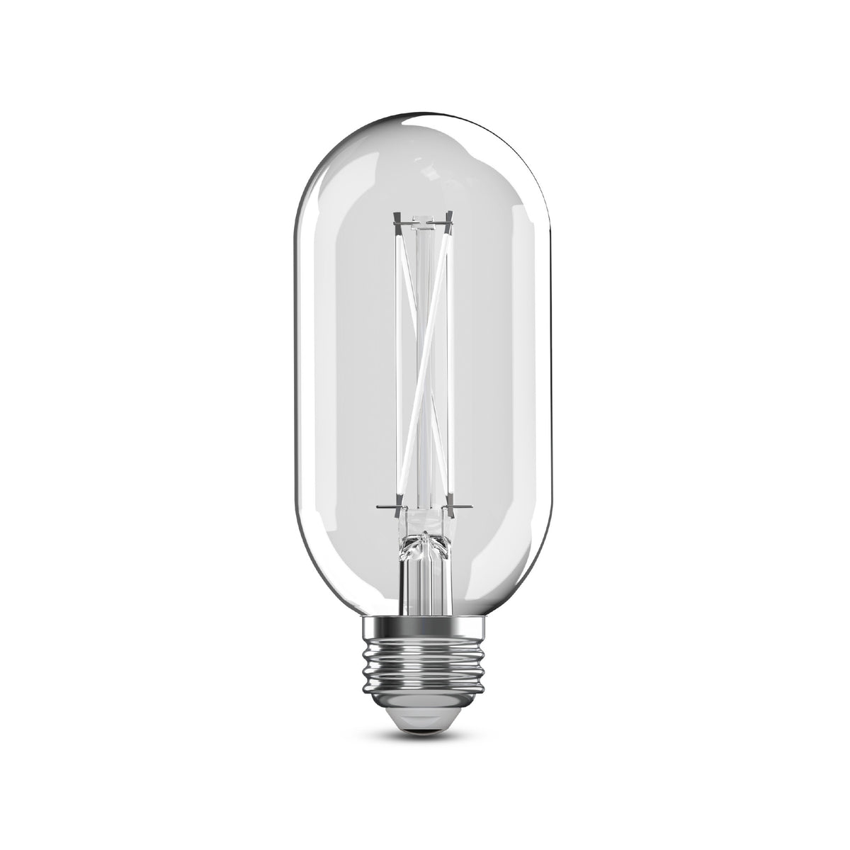 60W Replacement T18 White Filament Switchable White Medium E26 Base Dimmable LED Light Bulb (2-Pack)