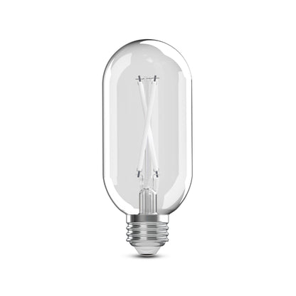 60W Replacement T18 White Filament Switchable White Medium E26 Base Dimmable LED Light Bulb (2-Pack)