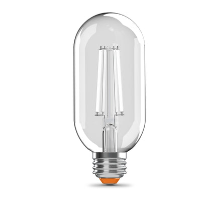 60W Replacement T18 White Filament Soft White Medium E26 Base Dimmable LED Light Bulb (2-Pack)