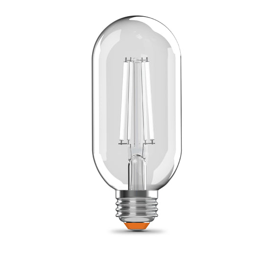 60W Replacement T18 White Filament Soft White Medium E26 Base Dimmable LED Light Bulb (2-Pack)