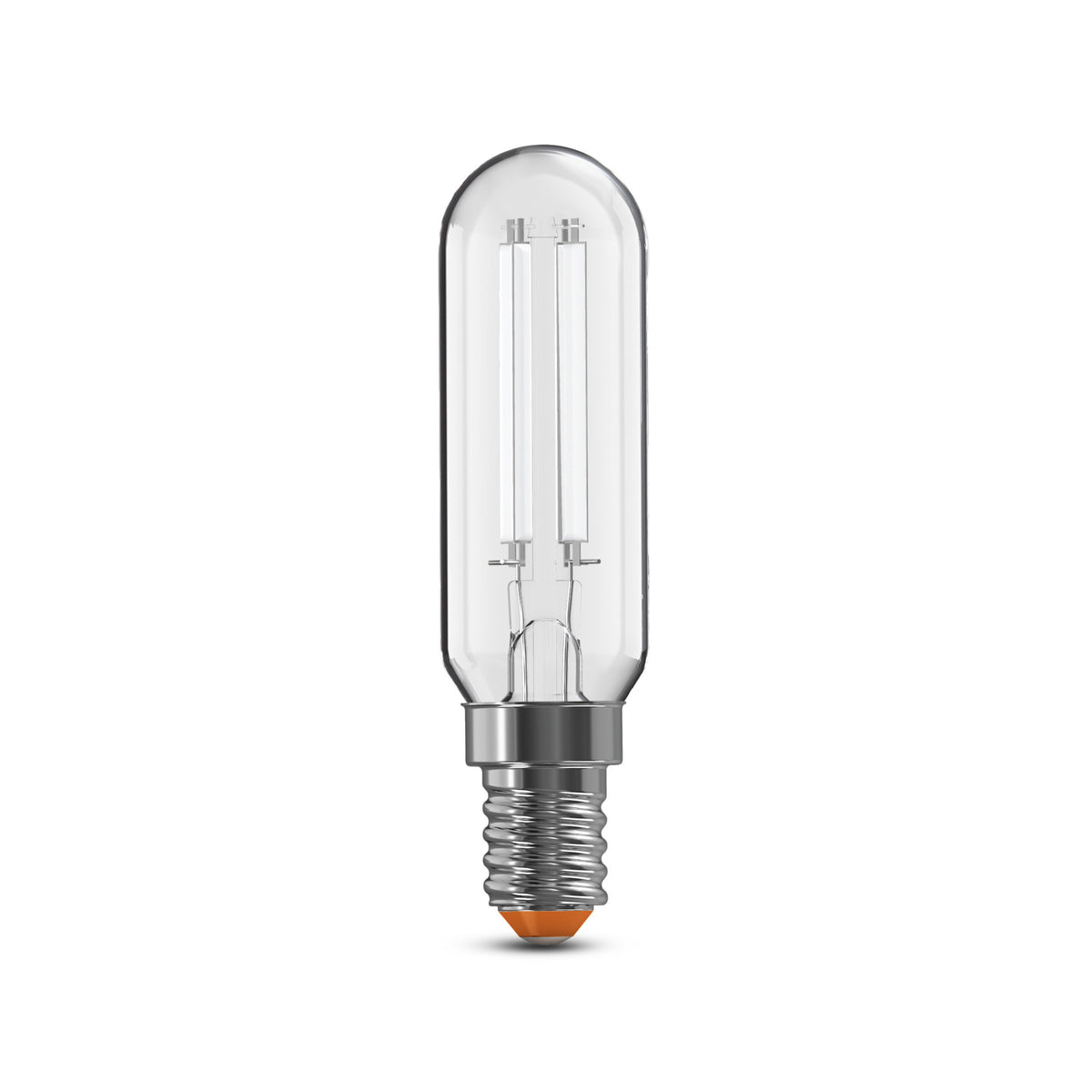 60W Replacement T8 White Filament Soft White Candelabra E12 Base Dimmable LED Light Bulb (2-Pack)