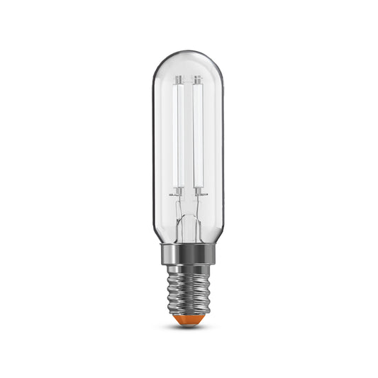 60W Replacement T8 White Filament Soft White Candelabra E12 Base Dimmable LED Light Bulb (2-Pack)