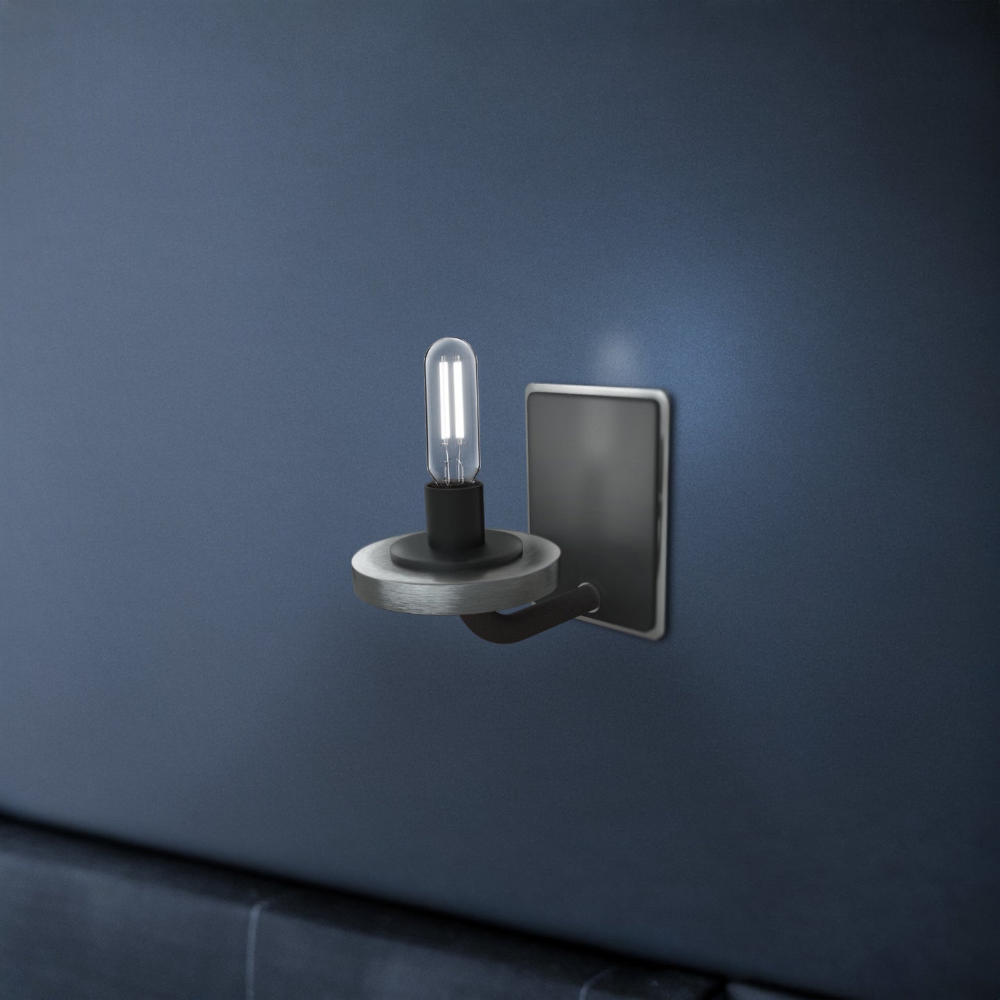 60W Replacement T8 White Filament Daylight Candelabra E12 Base Dimmable LED Light Bulb (2-Pack)