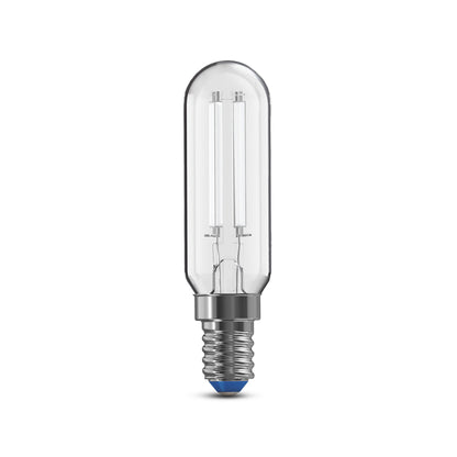 60W Replacement T8 White Filament Daylight Candelabra E12 Base Dimmable LED Light Bulb (2-Pack)
