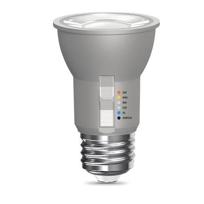 60W Replacement PAR16 5 Shades + Switch Mode Medium E26 Base Dimmable LED Light Bulb (2-Pack)