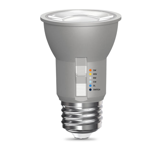 60W Replacement PAR16 5 Shades + Switch Mode Medium E26 Base Dimmable LED Light Bulb (2-Pack)