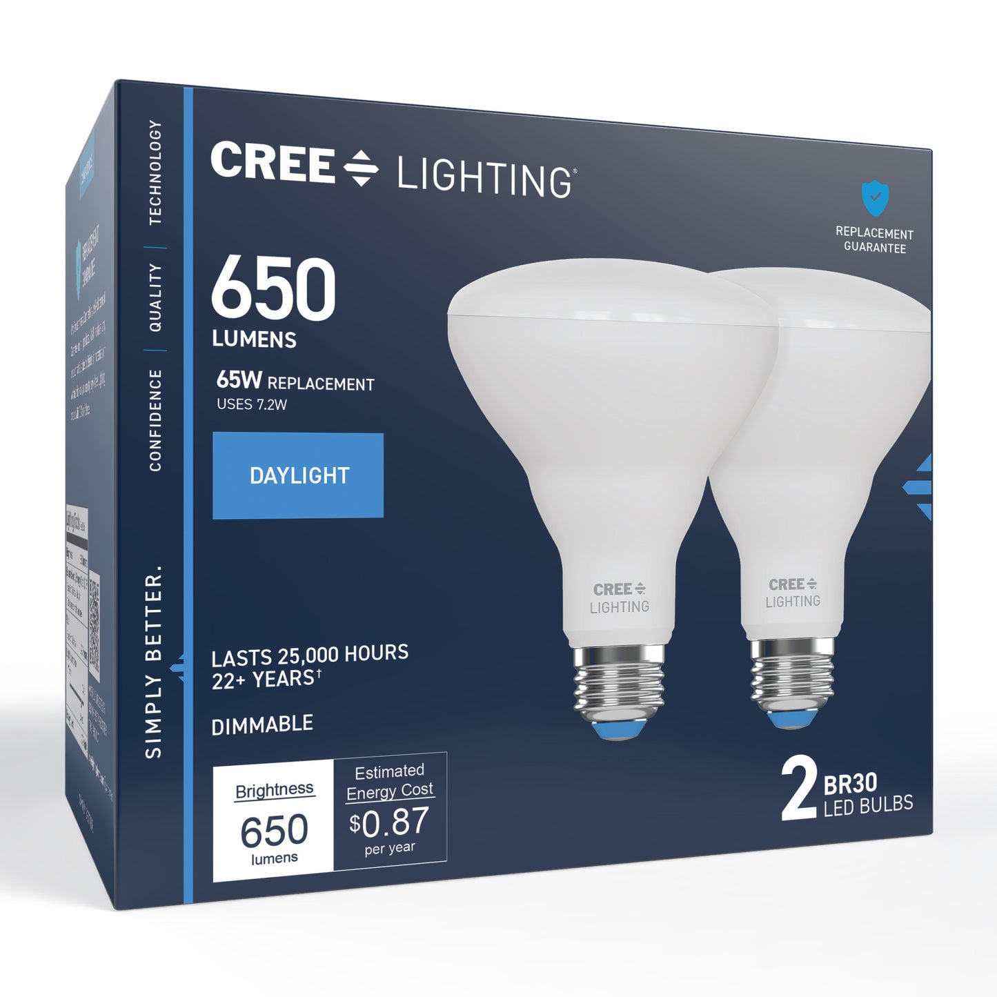 65W Replacement BR30 Daylight Medium E26 Base Dimmable LED Light Bulb (2-Pack)