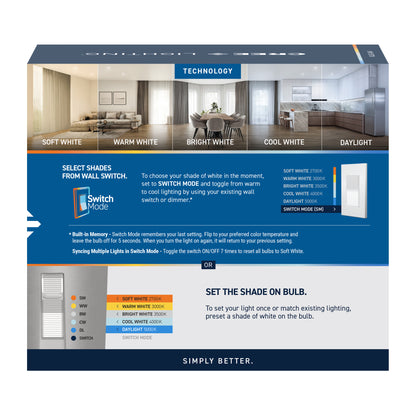75W Replacement PAR30 5 Shades + Switch Mode Medium E26 Base Dimmable LED Light Bulb (2-Pack)