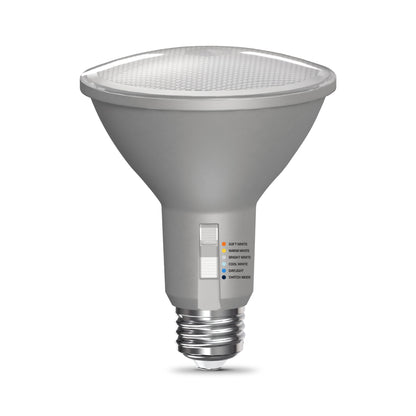 75W Replacement PAR30 5 Shades + Switch Mode Medium E26 Base Dimmable LED Light Bulb (2-Pack)