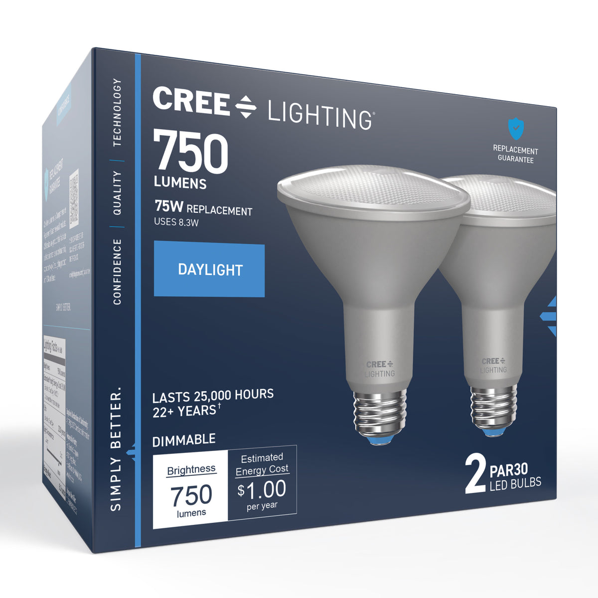 75W Replacement PAR30 Daylight Medium E26 Base Dimmable LED Light Bulb (2-Pack)