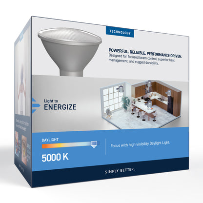 75W Replacement PAR30 Daylight Medium E26 Base Dimmable LED Light Bulb (2-Pack)