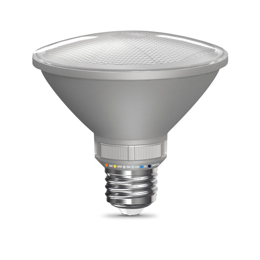 75W Replacement PAR30 5 Shades + Switch Mode Medium E26 Base Dimmable LED Light Bulb (2-Pack)