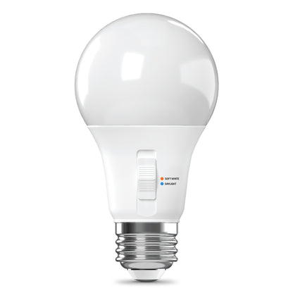 60W Replacement A19 Switchable White Medium E26 Base Dimmable LED Light Bulb (16-Pack)