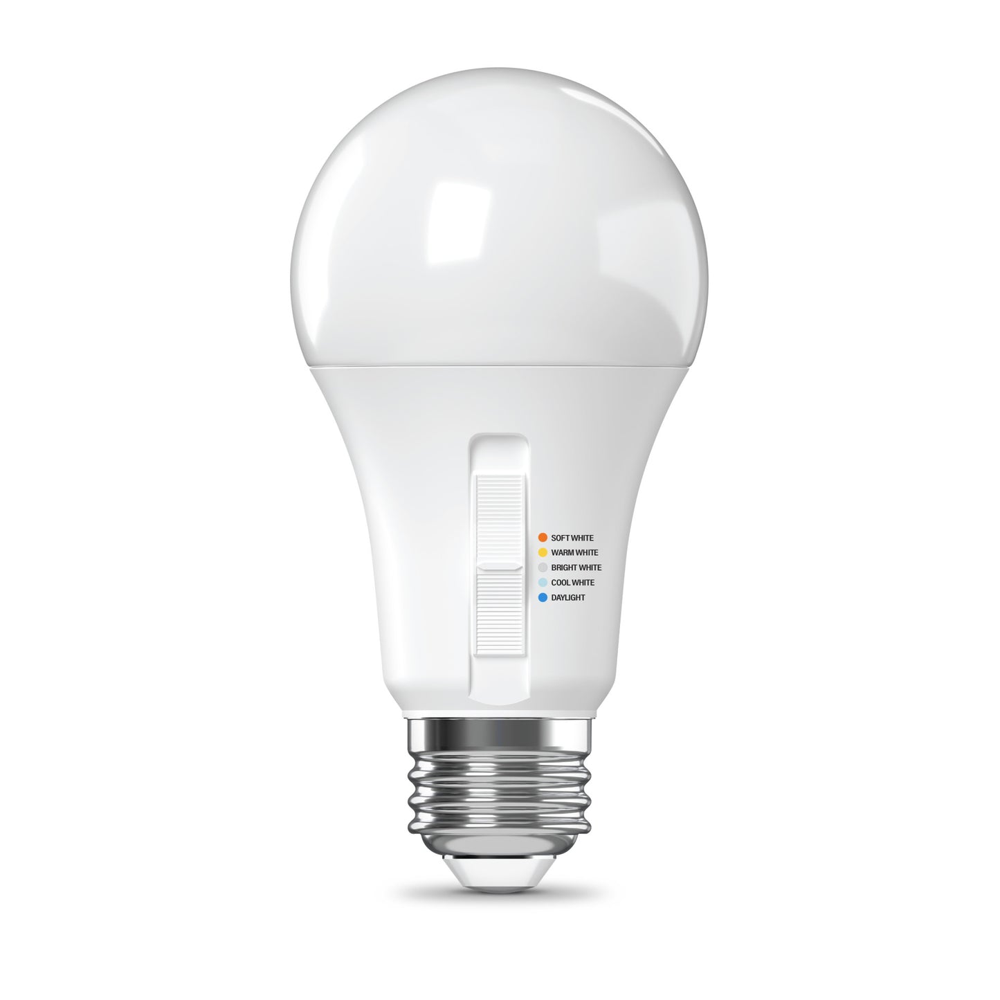 60W Replacement A19 Dusk to Dawn Switchable White Medium E26 Base Non-Dimmable LED Light Bulb