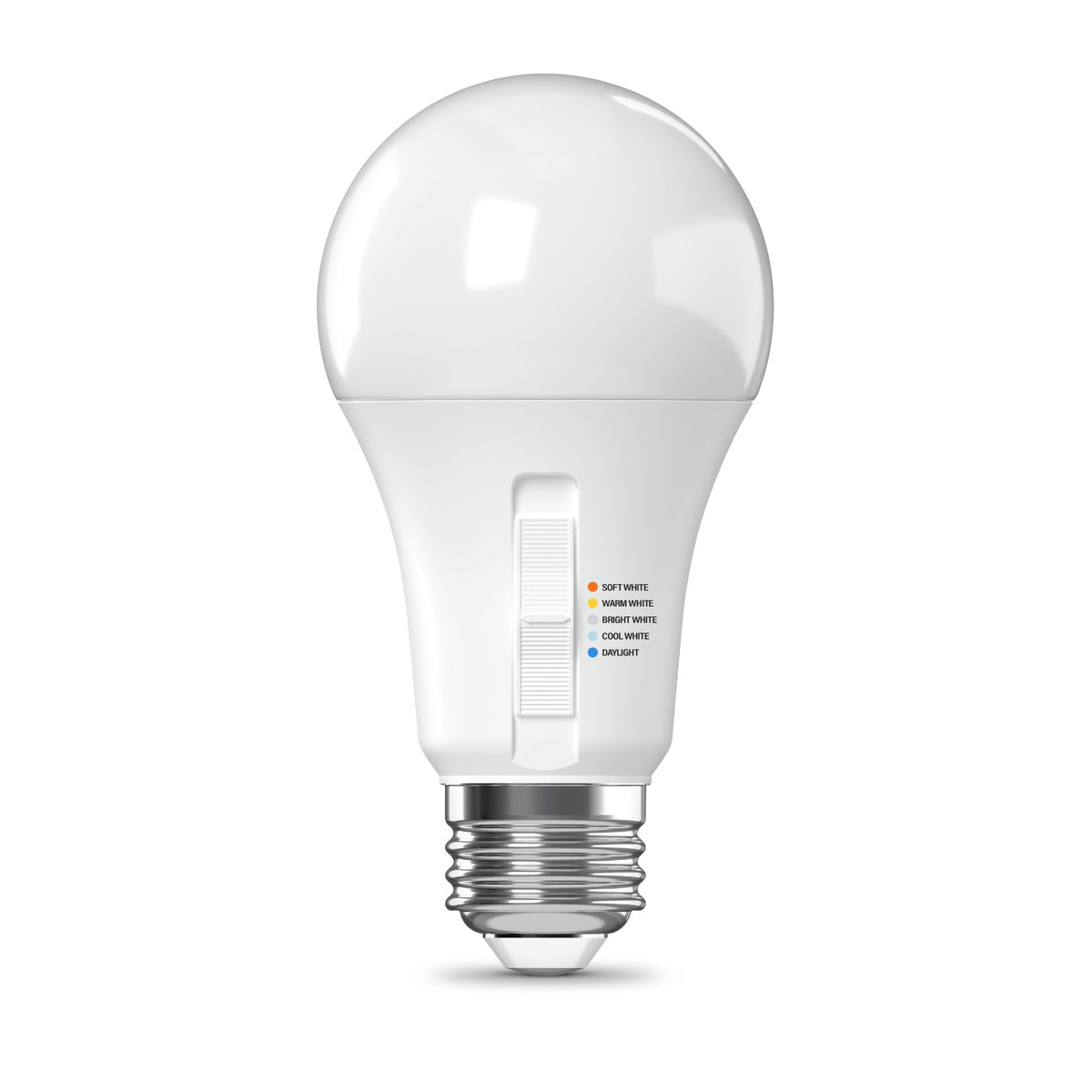 60W Replacement A19 Dusk to Dawn Switchable White Medium E26 Base Non-Dimmable LED Light Bulb