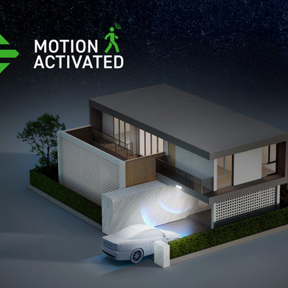 60W Replacement A19 Motion Activated Switchable White Medium E26 Base Non-Dimmable LED Light Bulb