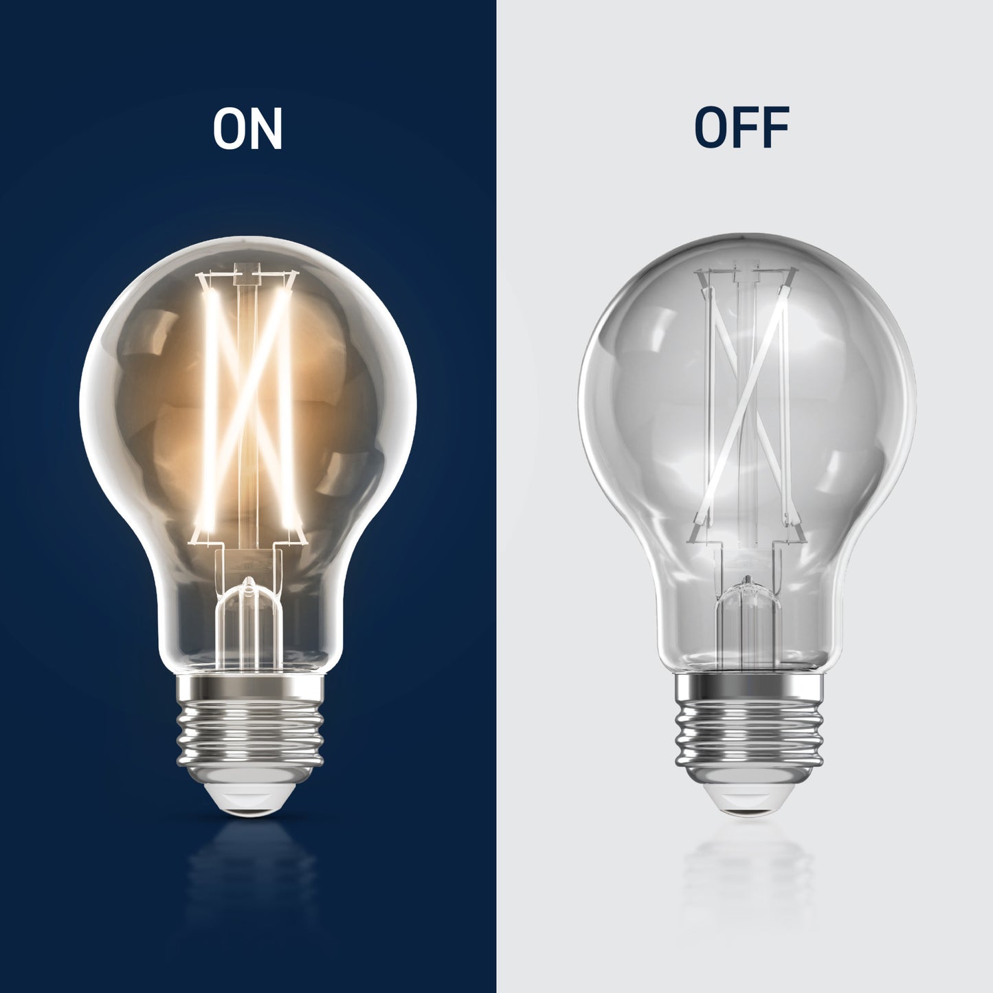 60W Replacement A19 White Filament Switchable White Medium E26 Base Dimmable LED Light Bulb (4-Pack)