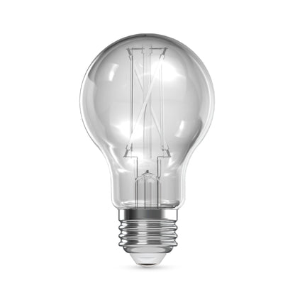 60W Replacement A19 White Filament Switchable White Medium E26 Base Dimmable LED Light Bulb (4-Pack)