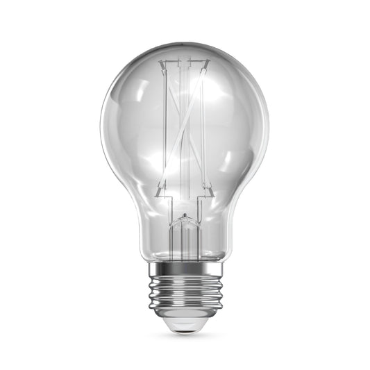 60W Replacement A19 White Filament Switchable White Medium E26 Base Dimmable LED Light Bulb (4-Pack)