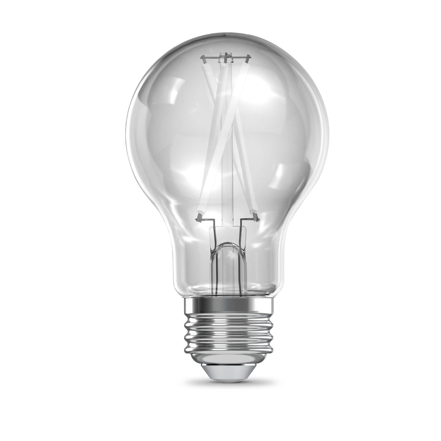 60W Replacement A19 White Filament Bright White Medium E26 Base Dimmable LED Light Bulb (4-Pack)