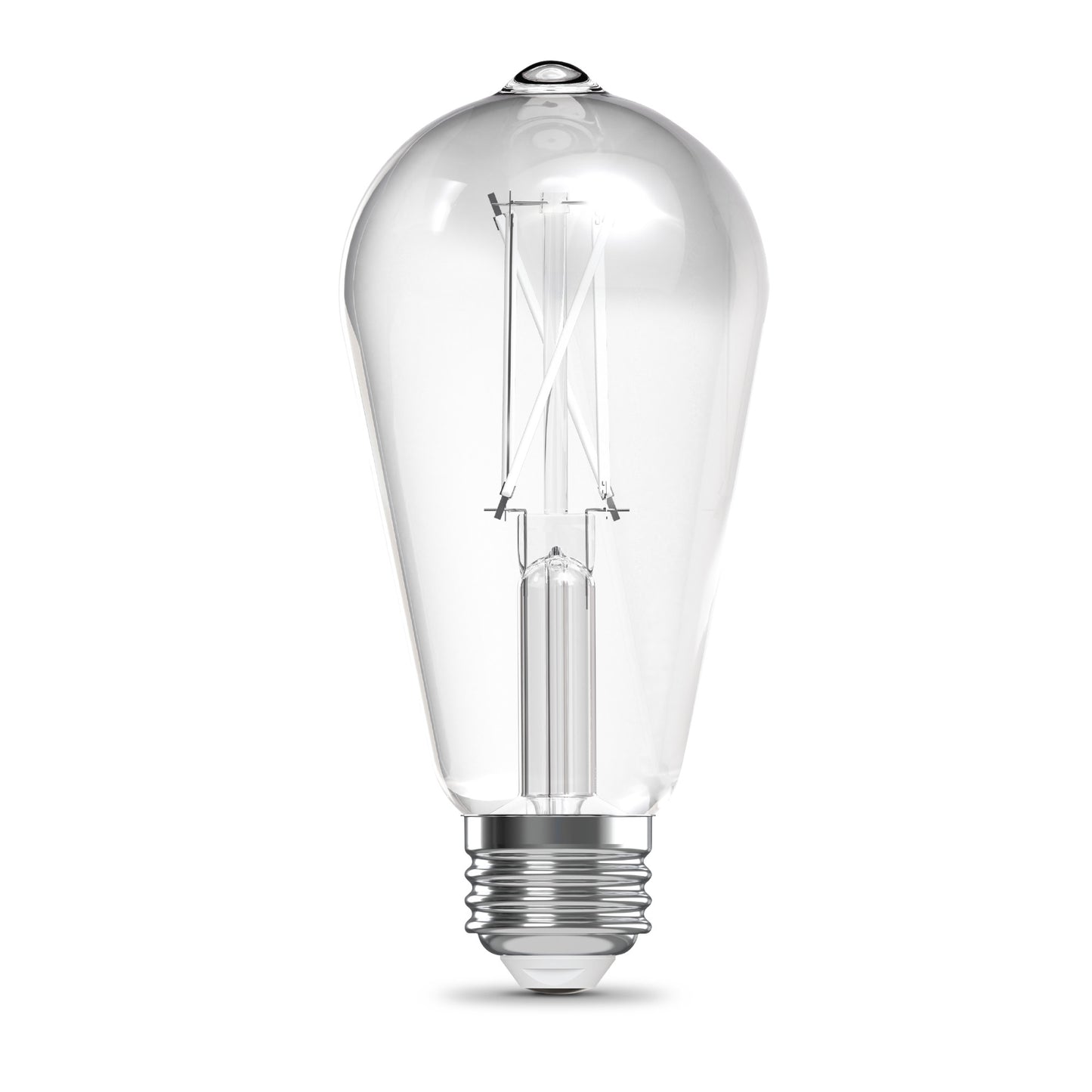 60W Replacement ST19 White Filament Switchable White Medium E26 Base Dimmable LED Light Bulb (2-Pack)