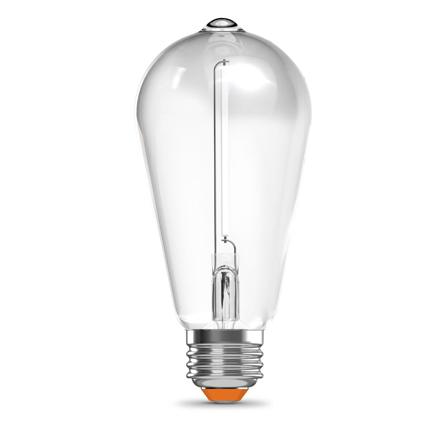 60W Replacement ST19 White Filament Soft White Medium E26 Base Dimmable LED Light Bulb (2-Pack)