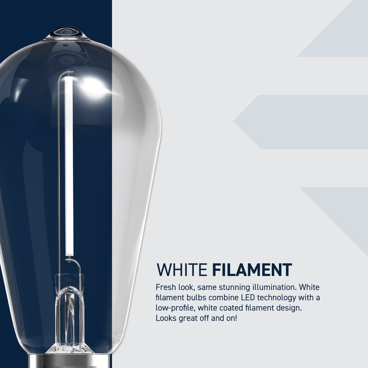 60W Replacement ST19 White Filament Daylight Medium E26 Base Dimmable LED Light Bulb (2-Pack)