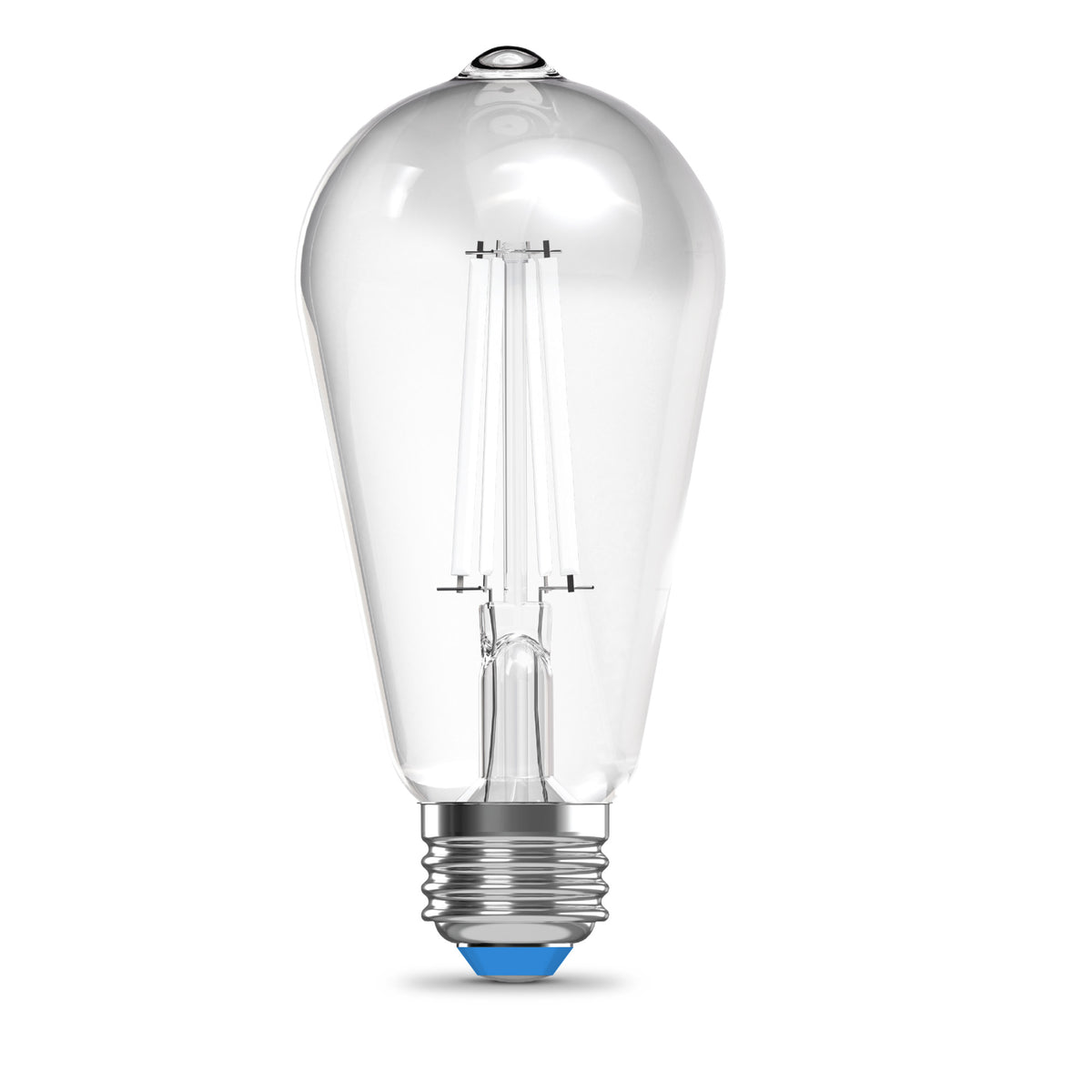60W Replacement ST19 White Filament Daylight Medium E26 Base Dimmable LED Light Bulb (2-Pack)