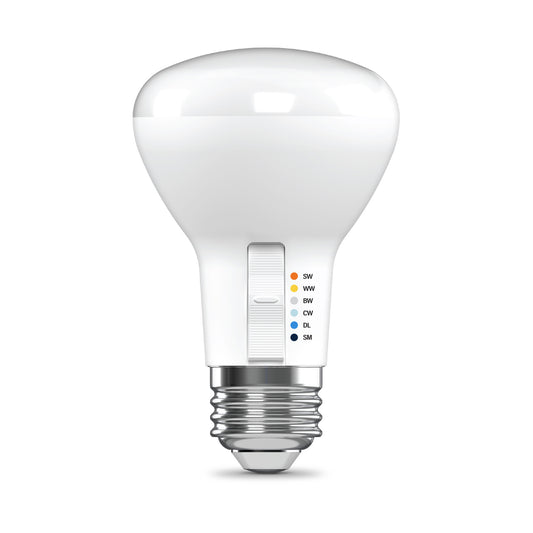 75W Replacement R20 5 Shades + Switch Mode Medium E26 Base Dimmable LED Light Bulb (2-Pack)