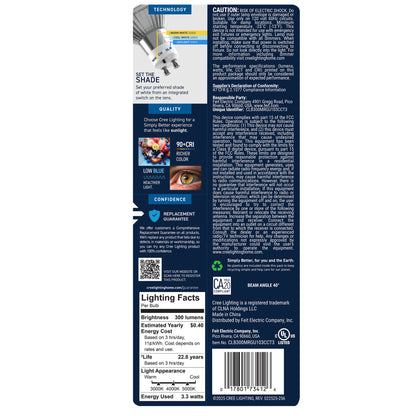 35W Replacement MR16 Switchable White Twist Lock GU10 Base Dimmable LED Light Bulb (3-Pack)