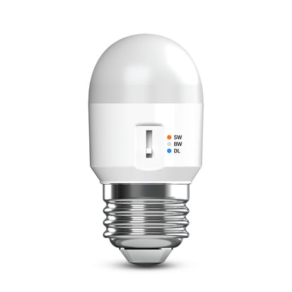 60W Replacement Mini Switchable White Medium E26 Base Dimmable LED Light Bulb (3-Pack)