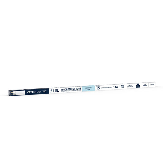 13W 21in T5 Cool White G5 Base Non-Dimmable Linear Fluorescent Light Tube